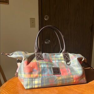 Dooney&Bourke Ladybug Tartan Summer Weekender Duffle! 🐞